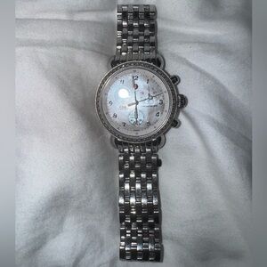 Michelle watch stainless steel with 100 diamonds